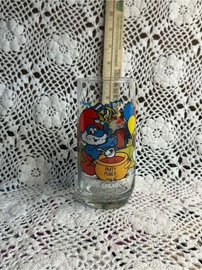 Vintage 1983 Pepsi Papa Smurf Party Punch Glass